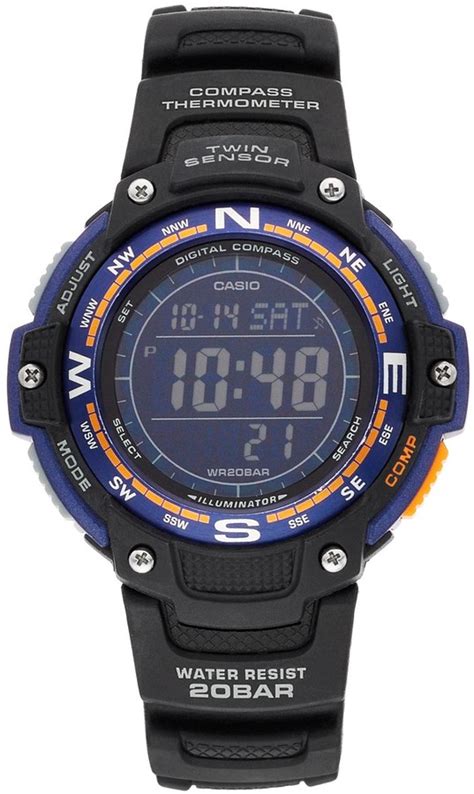 Casio Mens Twin Sensor Digital Watch Sgw100 2b Shopstyle