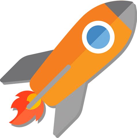 Rocket With Flame Rocket Clipart Full Size Clipart 1762019
