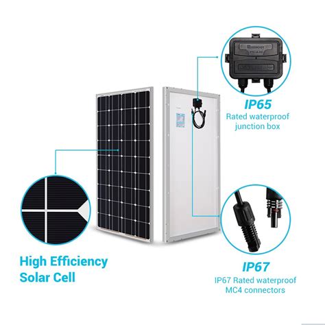 Ameresco 150j solar 150 watt solar panel. Renogy 100 Watts 12 Volts Monocrystalline Solar Panel ...
