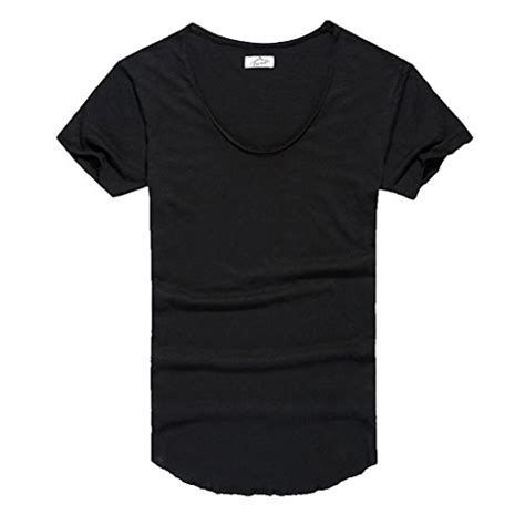zbrandy mens deep v neck t shirt male unisex sexy tshirt fitted fashion tees black m buy