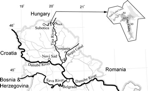 Map Of North Serbia And Sampling Locations S1 To S3 In Ludaš Lake