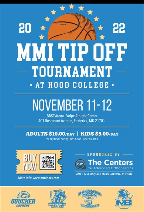 Mmi Tip Off Tournament At Hood College Tickets In Frederick Md
