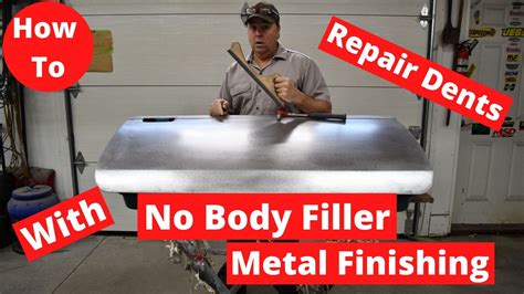 How To Auto Body Metal Finishing Repair Dents Without Filler Bondo V Twins To V 8s