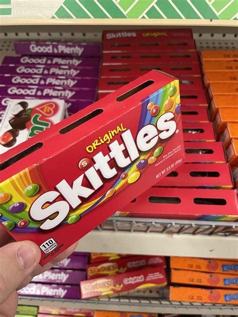 This Box Of Skittles Has Windows In The Packaging So You Can See How