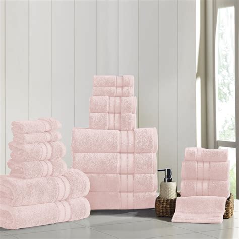 Spunloft™ 18 Piece Luxury Bath Towel Set Blush