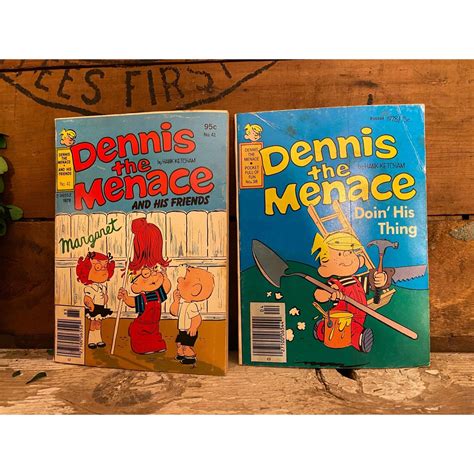 Vintage Dennis The Menace And His Friends 41 And Dennis The Etsy