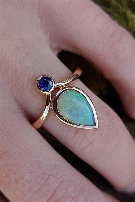 24 Opal Engagement Rings For The Modern Brides Oh So Perfect Proposal