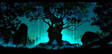 Artstation Magic Tree Grzegorz Przybyś Fantasy Tree Virtual