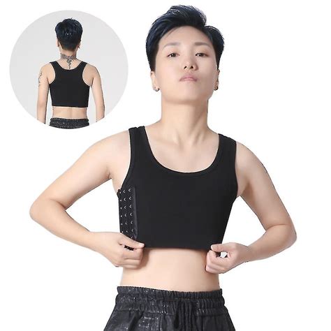 Get Your Own Style Now BaronHong Women Tombabe Trans Elastic Short Chest Binders Breathable Mesh