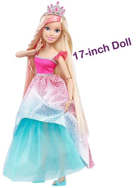 【しておりま】 Barbie Endless Hair Kingdom Princess Doll， Pink（並行輸入品） B014ahoxmeオークマリー 通販 された
