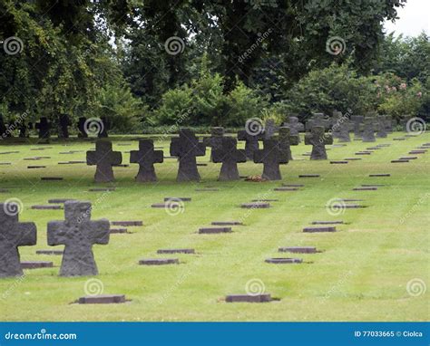 La Cambe German War Cemetery France Stock Image Image Of Normandia