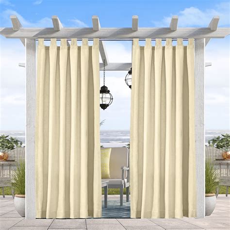 Pro Space 2 Panels Outdoor Curtains Tab Top 3long Window Curtain For
