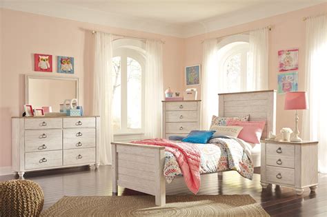 How to style your kids' bedroom for under $500. Classic Rustic Whitewash 4 Piece Twin Bedroom Set ...