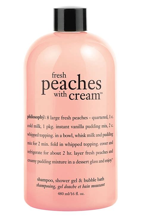 Philosophy Fresh Peaches With Cream Shampoo Shower Gel And Bubble Bath