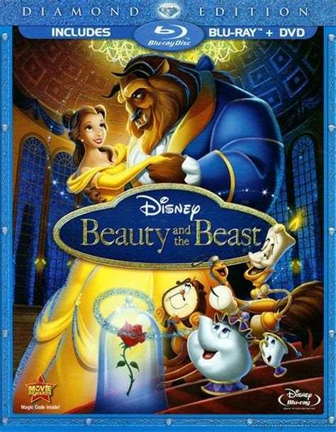 Beauty And The Beast Diamond Edition Blu Ray Case Blu Ray 1991