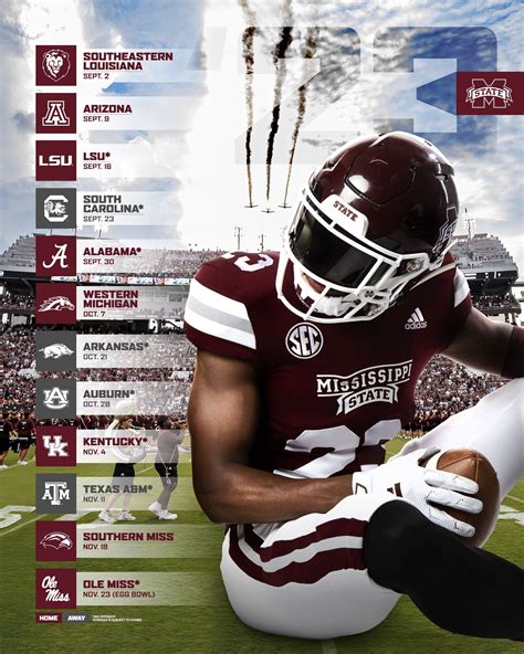 Mississippi State 2024 Football Schedule Jobi Ronnie