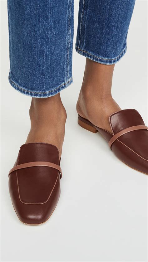 Malone Souliers Leather Jada Flat Mules In Brown Lyst
