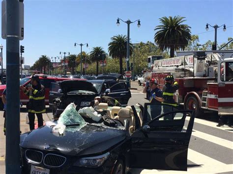 1 Dead 2 Hurt In San Francisco Crash Along Embarcadero Sfgate