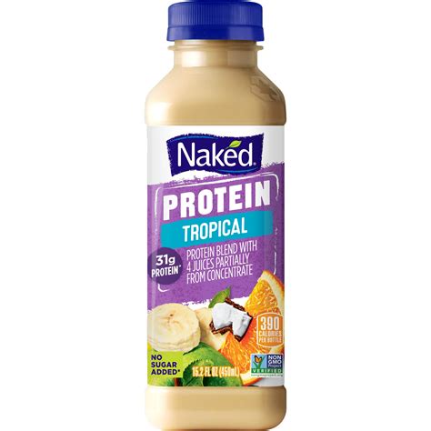 Naked Juice Protein Smoothie Tropical Protein 15 2 Oz Bottle