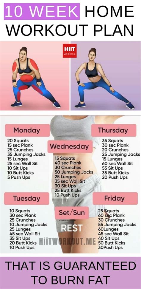 10 Week No Gym Home Workout Plan That Is Guaranteed To Burn Fat