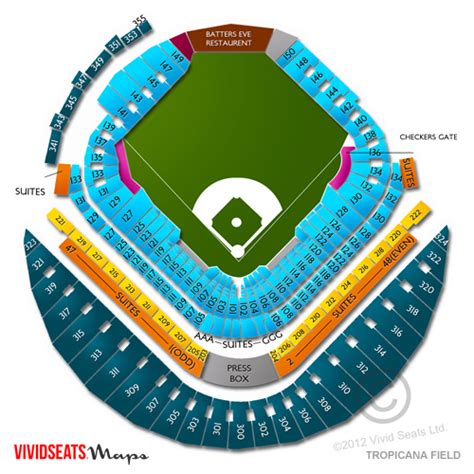 Tropicana Field Seating Chart And Tickets Event Information