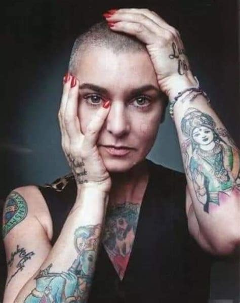 Sinead Oconnor Goddess Woman Androgynous Hair Short Sassy Hair Portrait Tattoo Kick Ass