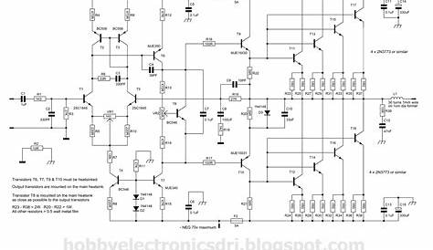 300W Power Amplifier Circuit with 2N773 - Electronic Circuit