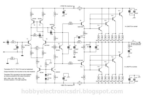 Let's see the specification and pin diagram of important mosfets and transistors. 300W Power Amplifier Circuit with 2N773 - Electronic Circuit