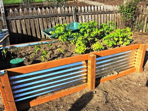 Galvanized Planter Trough Metal Raised Garden Beds Diy Garden Bed