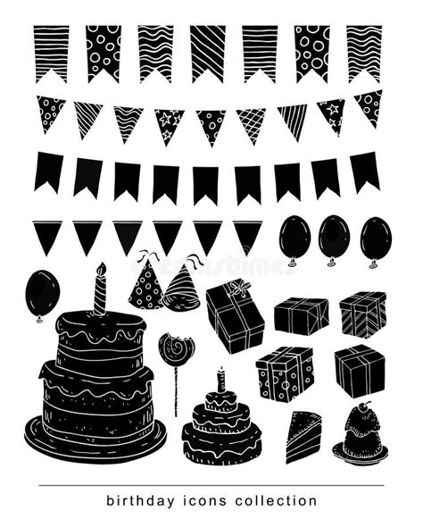 Birthday Party Elements Vector Illustration Stock Vector