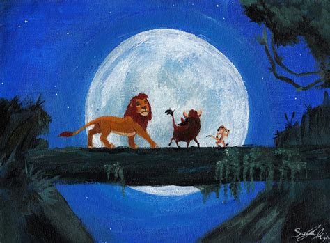 The Lion King Painting By Zzoffer On Deviantart