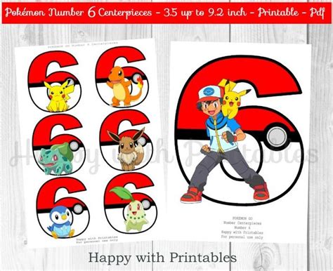 Pokemon Go Number 6 Centerpieces Pokeballs Centerpieces Etsy In 2020