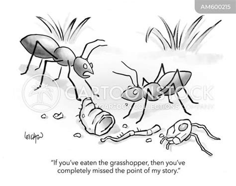 ant and the grasshopper cartoons and comics funny pictures from cartoonstock