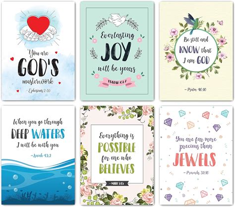 Scripture Cards Set Of 48 Boxed Bible Verse Blank Note