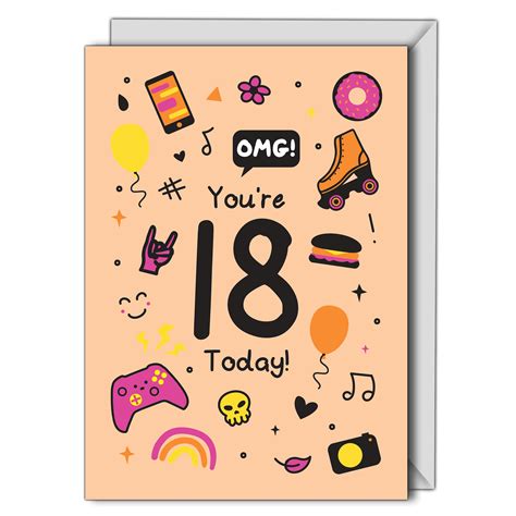 Personalised Cards And Ts 18th Birthday Card Trendy And Cool