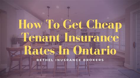 How To Get Cheap Tenant Insurance Rates In Ontario Youtube