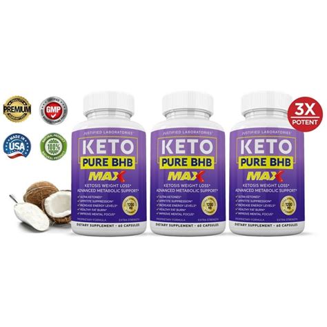 Keto Pure Bhb 1200mg Keto Diet Pills Real Bhb Salts Advanced Ketogenic Supplement Exogenous