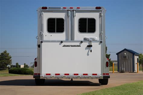 Gooseneck Two Horse Straight Load Aluminum Horse Trailer Elite Custom