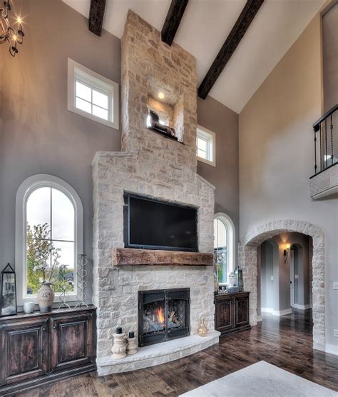 21 stone fireplace ideas that will make your space more inviting. Stone Veneer Fireplace Ideas That Will Warm Up Your Home ...