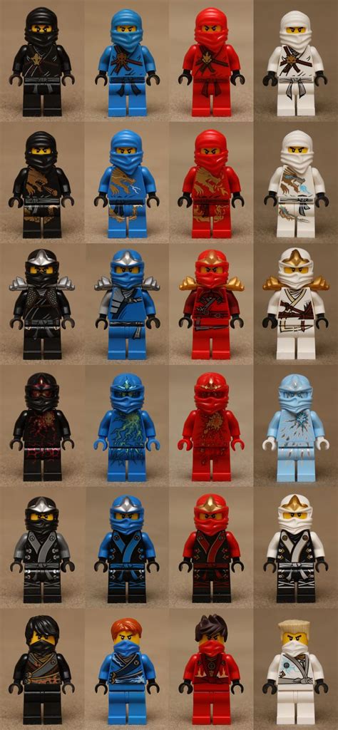 The Ninjas Simplified Collage Lego Ninjago Party Lego Ninjago