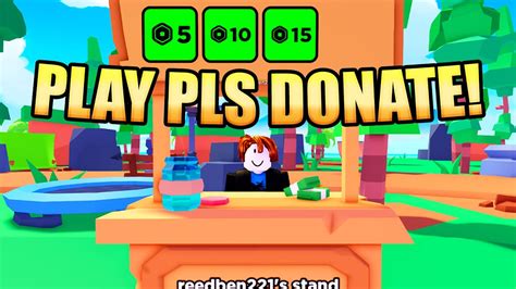 how to play pls donate in roblox full guide setup pls donate stand youtube