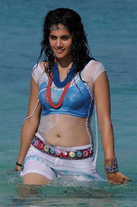 Indian Actress Taapsee Pannu Hot Photos In Water Hot