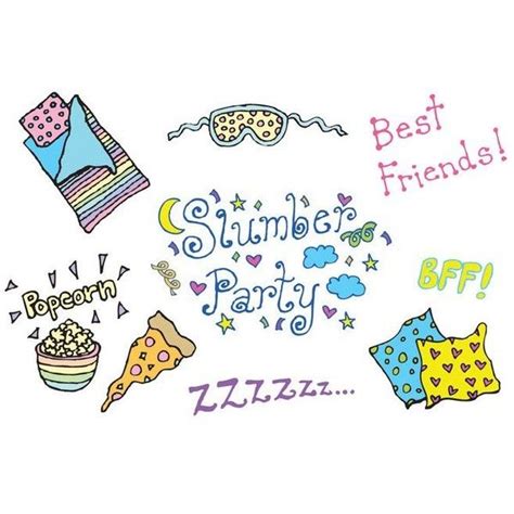 Pin By Rachel Davis On Polyvore Slumber Parties Party Card Sleepover Party