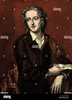 Thomas Gray, portrait. English poet, 1716-1771. By J G Eccardt Stock ...