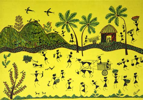 Buy Warli Arts Handmade Painting By Punn Harpreet Kaur Codeart2050