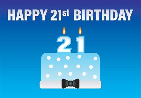 Happy 21st Birthday Vector Art Icons And Graphics For Free Download