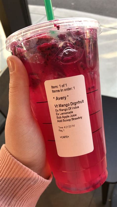 These Starbucks Drinks Look So Yummy Mango Dragonfruit Apple Juice