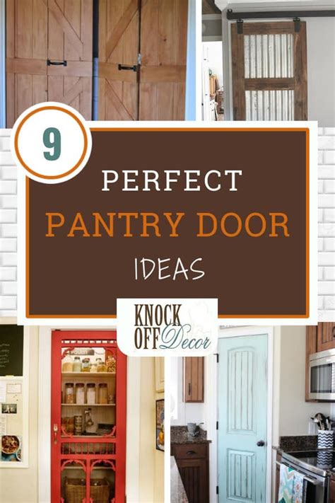 Today, the standard utilization of them in the kitchen is changing with diverse idea of contemporary practical feel and plans. 9 Ideas for the Perfect Pantry Door - KnockOffDecor.com