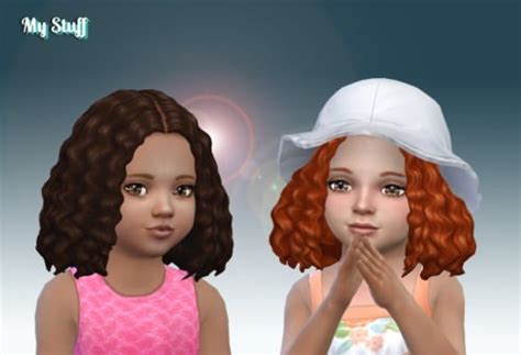 Kiarazurks Curly Toddler Hair Sweet Sims 4 Finds