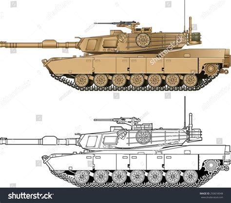 260 Tank Abrams Stock Vectors Images And Vector Art Shutterstock